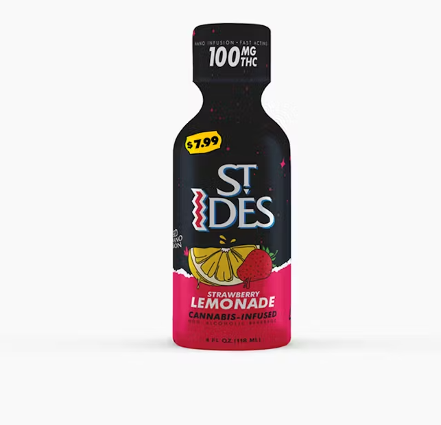 Photograph of product: St Ides Shot Strawberry Lemonade 4oz 100mg