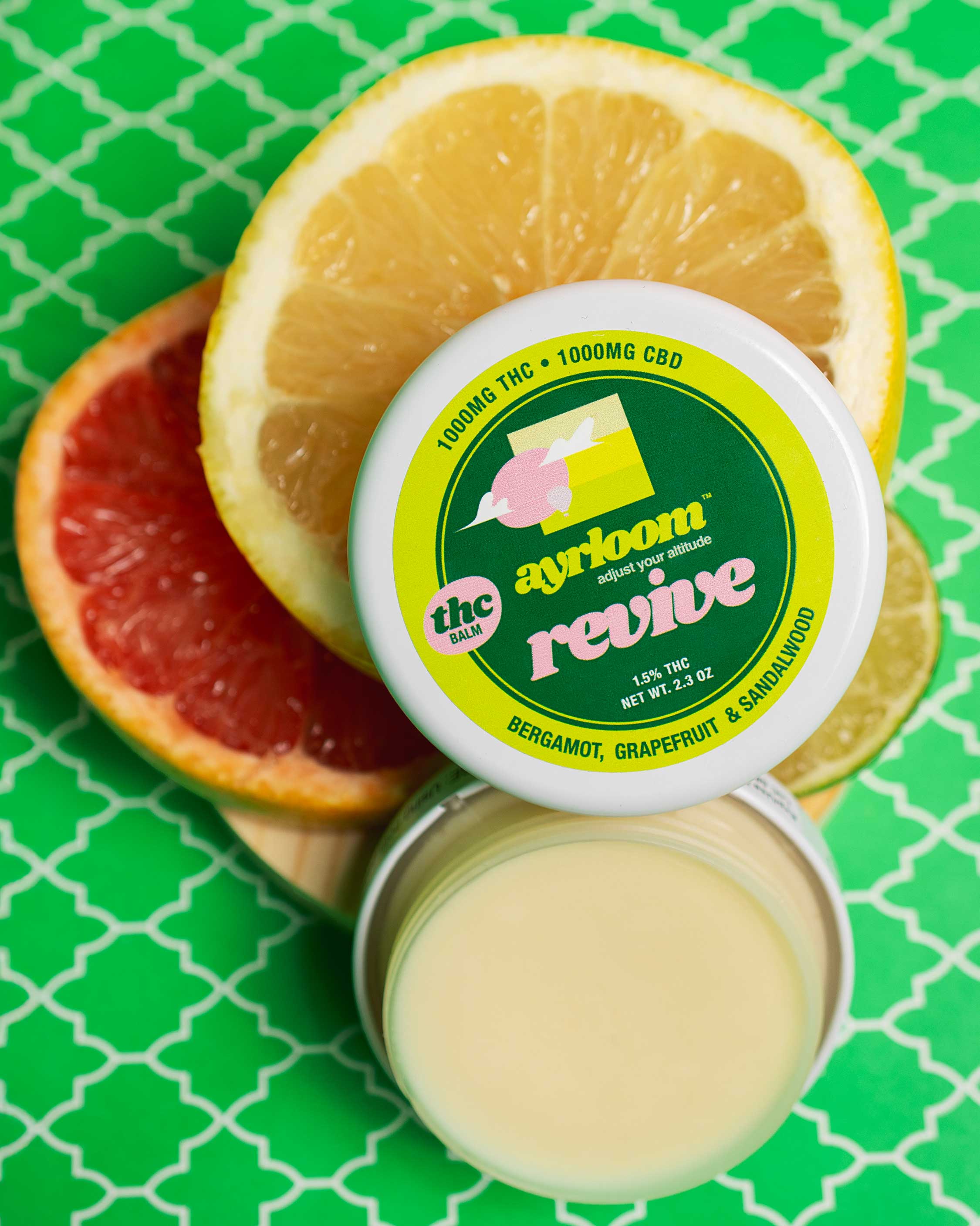 Photograph of product: Ayrloom - Revive 1:1 TH-oui:CBD Balm