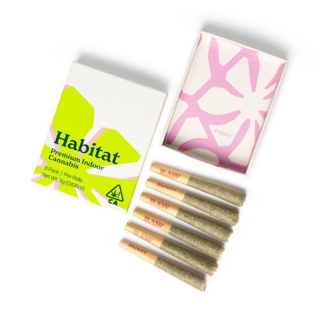 Photograph of product: Habitat - Ronin OG Pre-Roll Pack 3g - Habitat - Ronin OG Pre-Roll Pack 3g