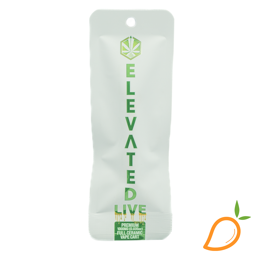 Photograph of product: 1g Blue Banana Live Resin Vape Elevated