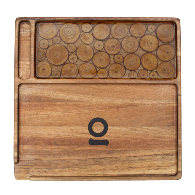 Photograph of Product: Acacia Wood Rolling Tray (Assorted Colors)