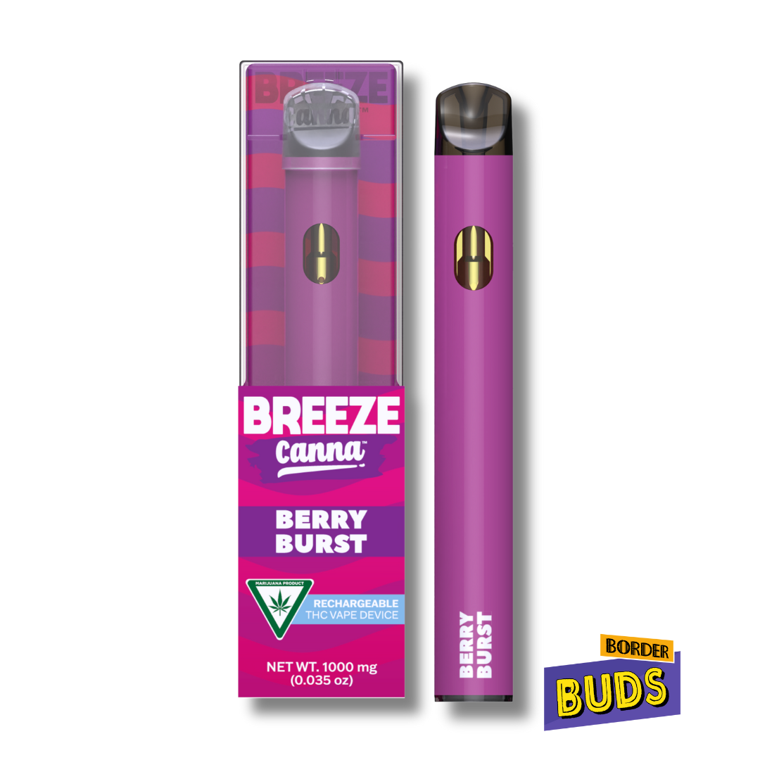 Photograph of product: Berry Burst | Breeze Canna | 1g | Disposable