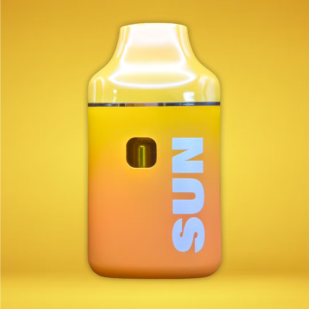 Photograph of product: Blueberry Zanana Pie | Liquid Sunshine | Live Resin | Disposable | 1.5G