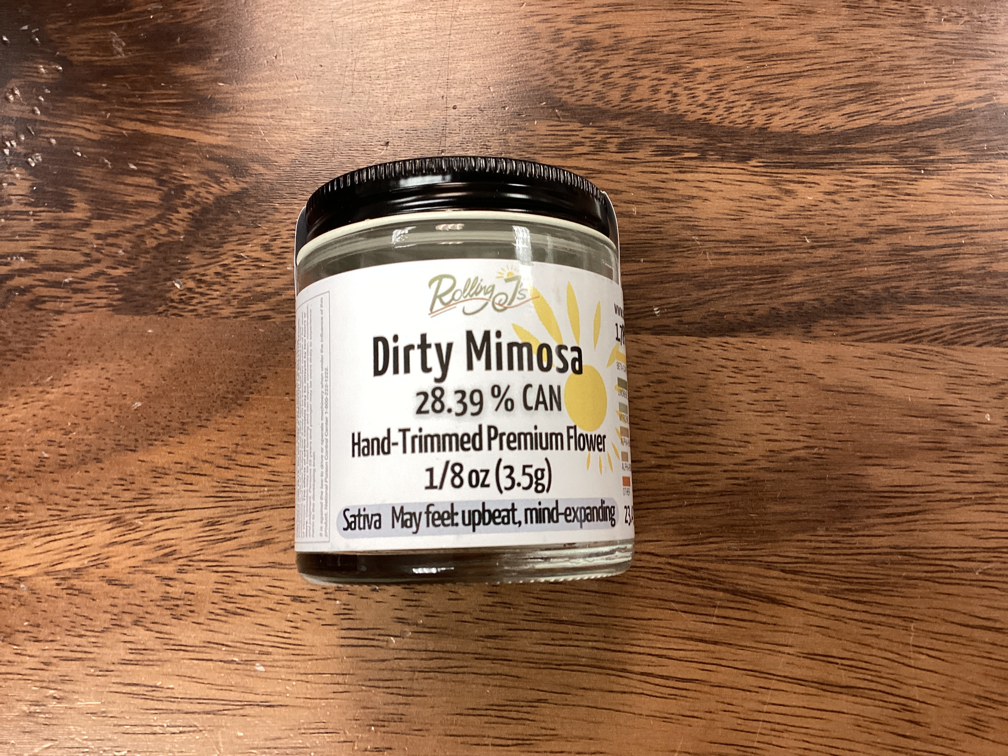 Photograph of product: Dirty Mimosa- RJ's - 3.5g