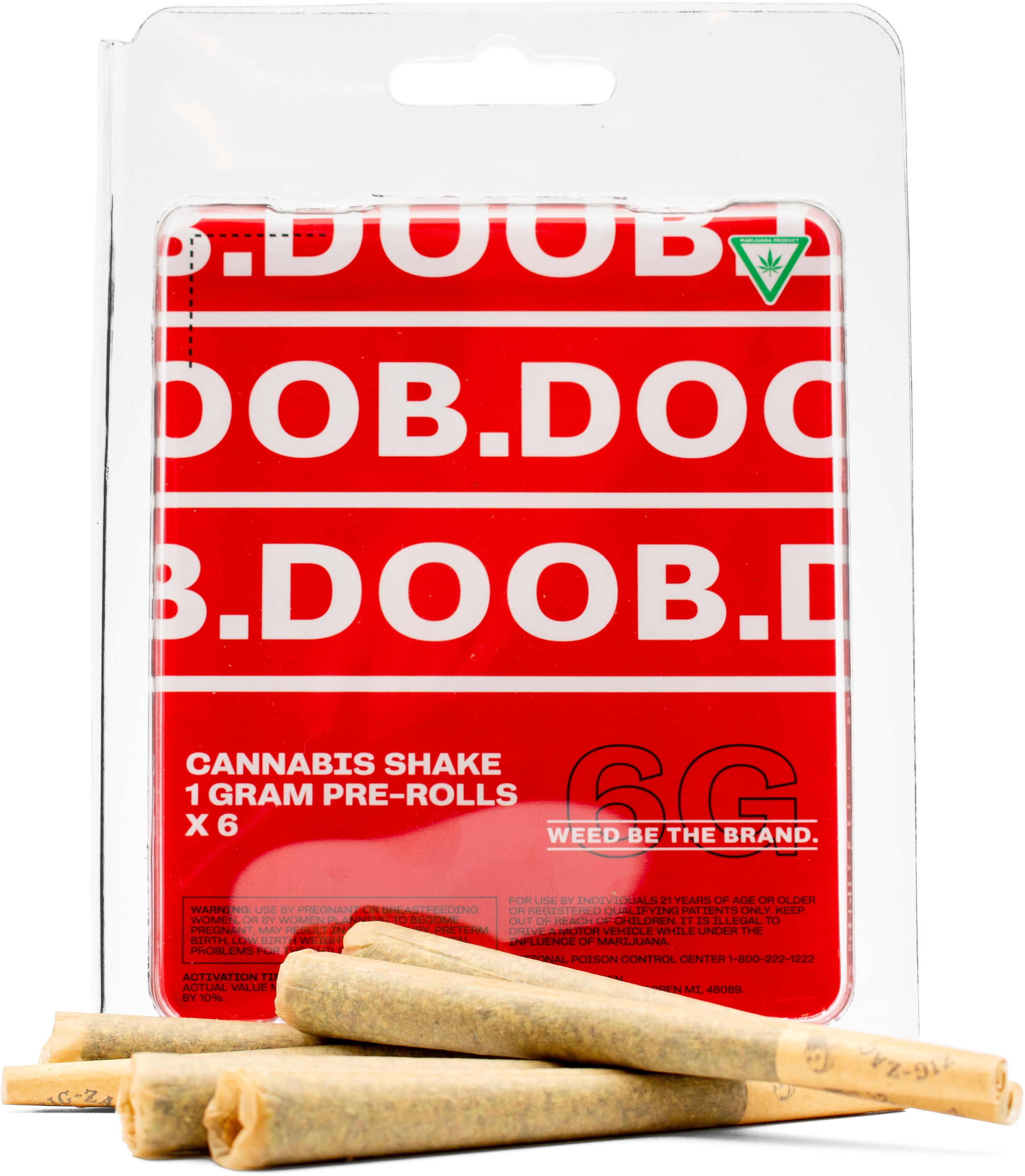 Photograph of product: DOOB. | 6 Pack Pre-Roll | Slurricane | 6g