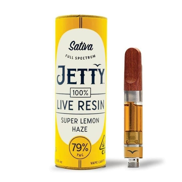Photograph of product: Jetty: Super Lemon Haze (S) | 100% Live Resin Cartridge - 1g - 