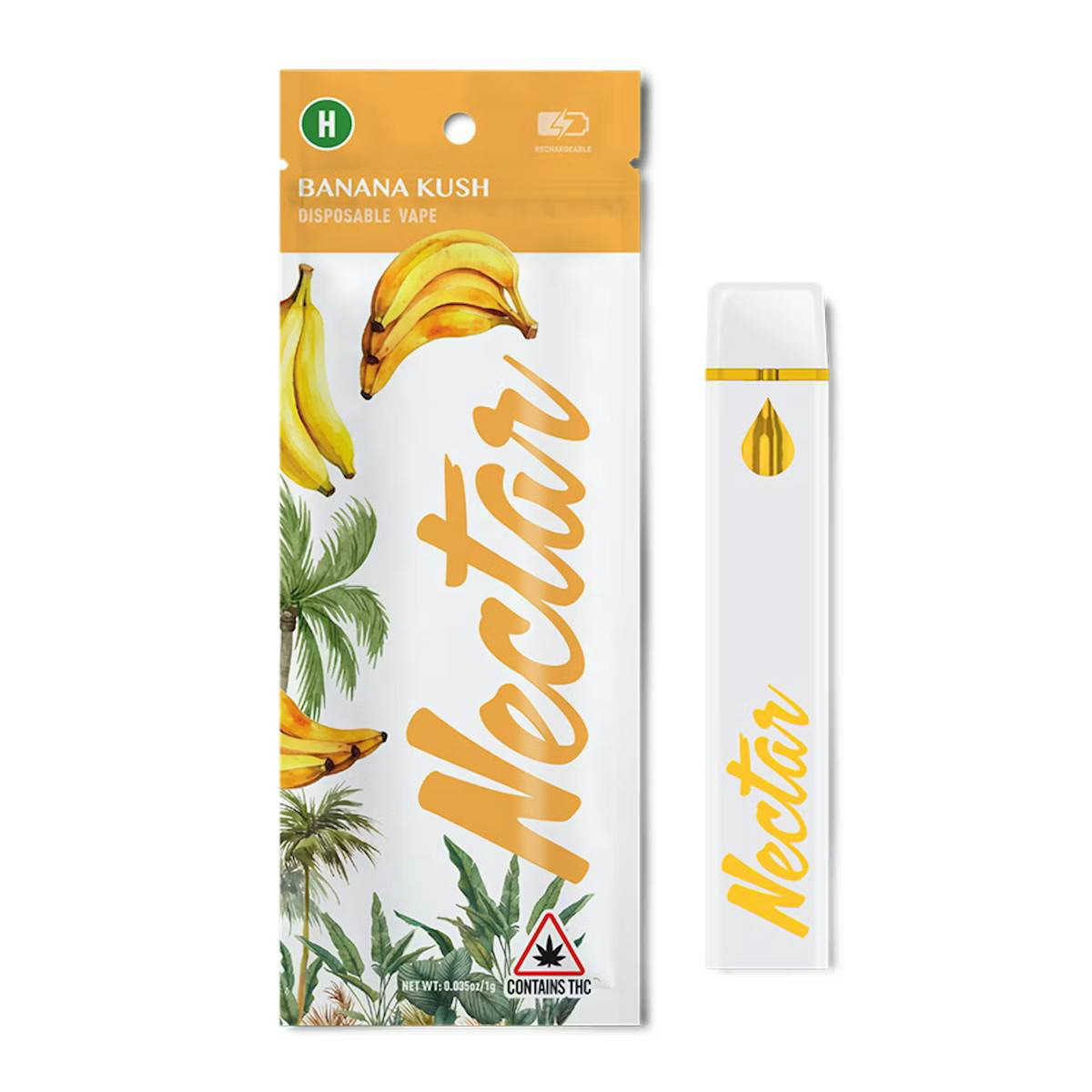 Photograph of product: Disposable | Banana Kush | 91.58% TAC
