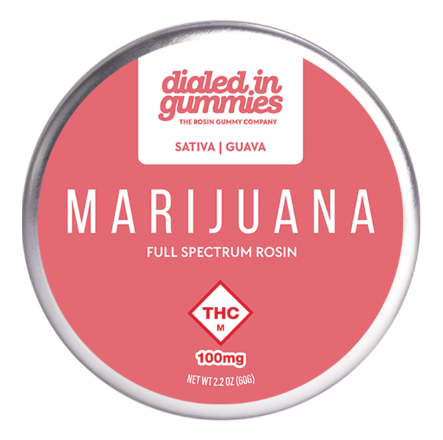 Photograph of product: 100mg Rosin Gummies | Guava (Oui'd)