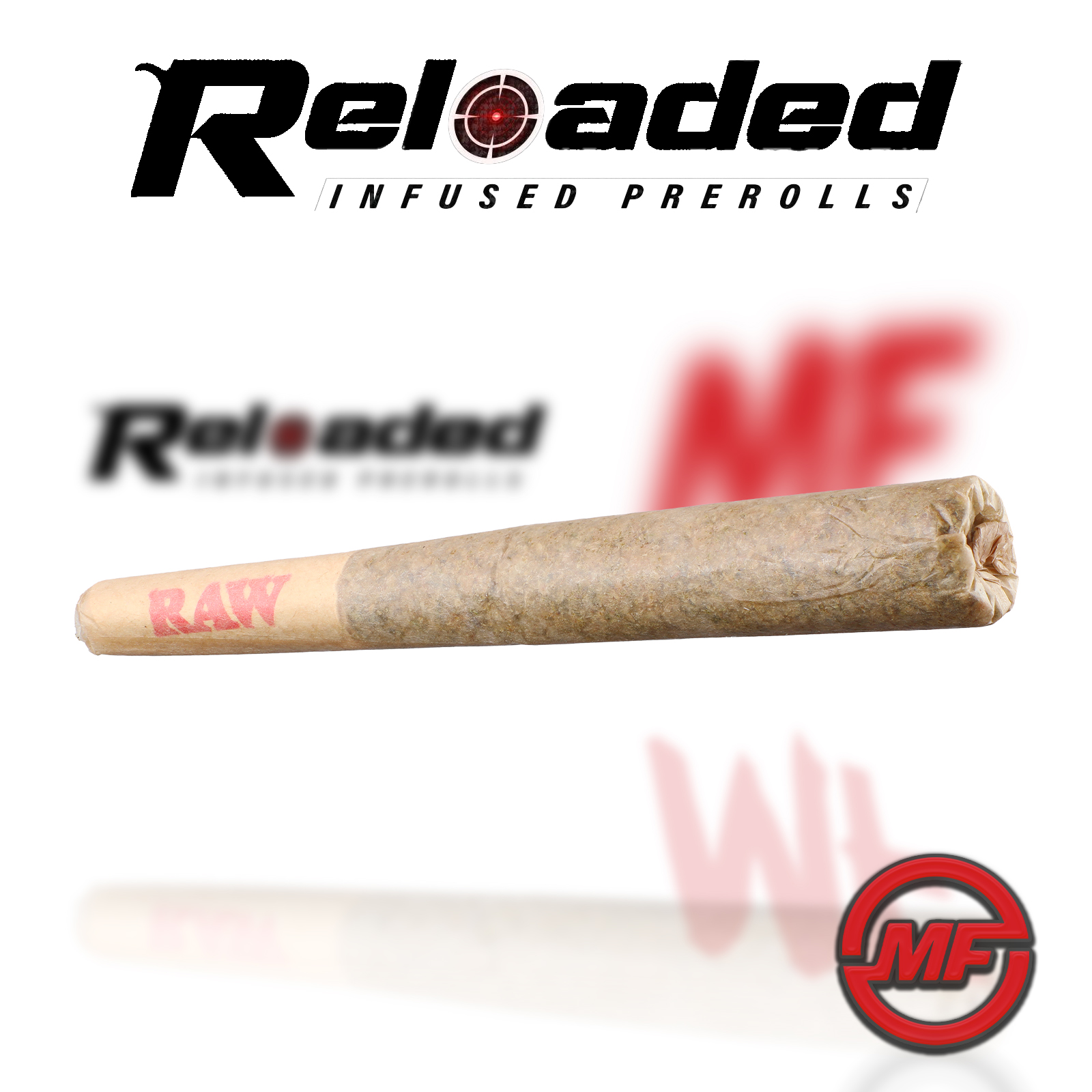 Photograph of product: Reloaded | Blue Sunset Sherb | Infused Pre-Roll | 1.1g