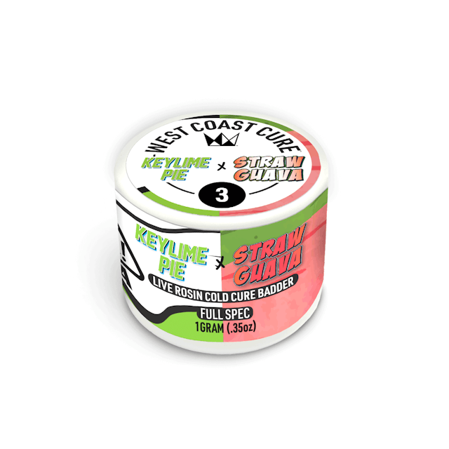 Photograph of product: Key Lime Pie x Straw Guava - WCC 1g Tier 3 Rosin Cold Cure Badder - 
