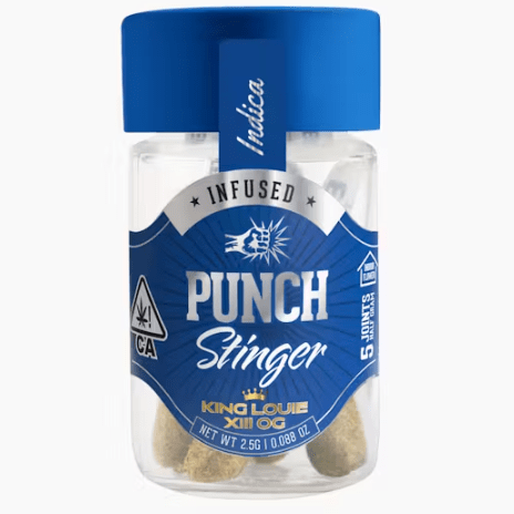 Photograph of product: King Louie XIII OG Stingers Infused Pre Rolls 5pk - 