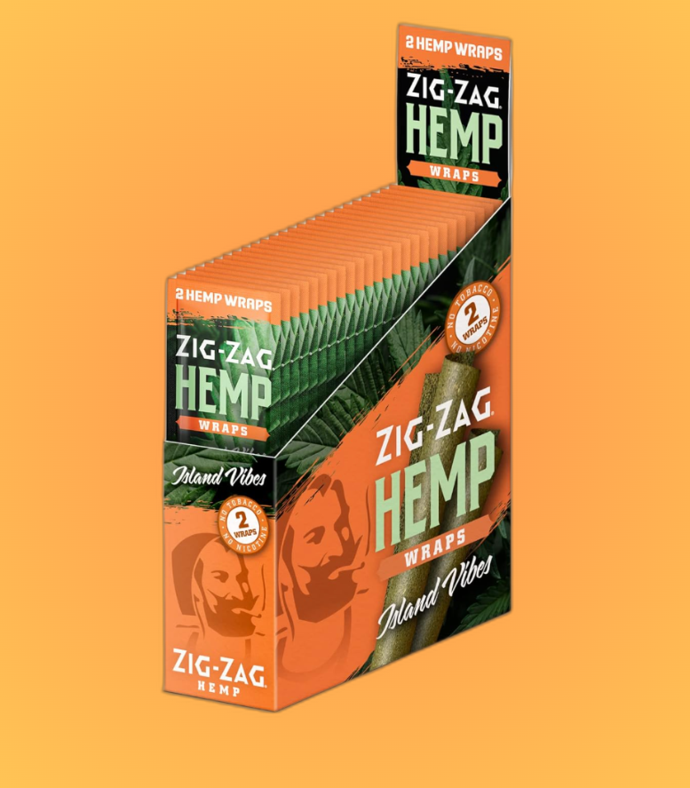 Photograph of product: Zig-Zag | Island Vibes | Hemp Wraps 2pck
