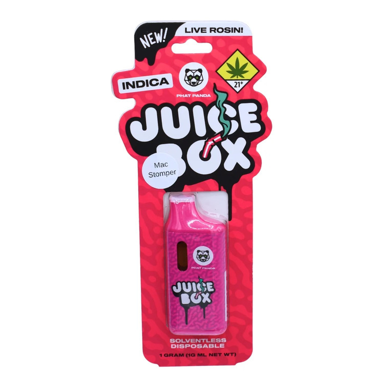 Photograph of product: Juice Box | Vanilla | Live Rosin Disposable | DOH | 1g
