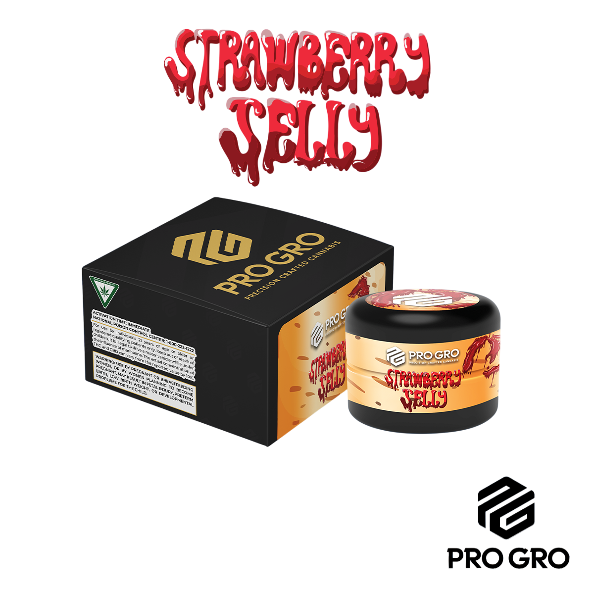 Photograph of product: ProGro Strawberry Jelly Live Rosin | 1g