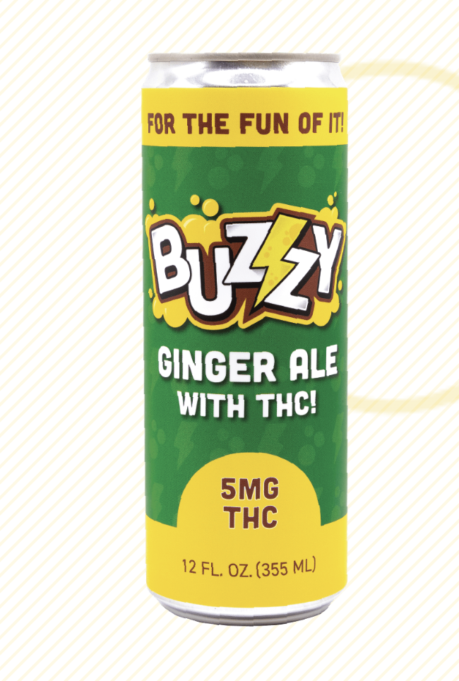 Photograph of product: Ginger Ale | 5mg | Infused Soda | Buzzy