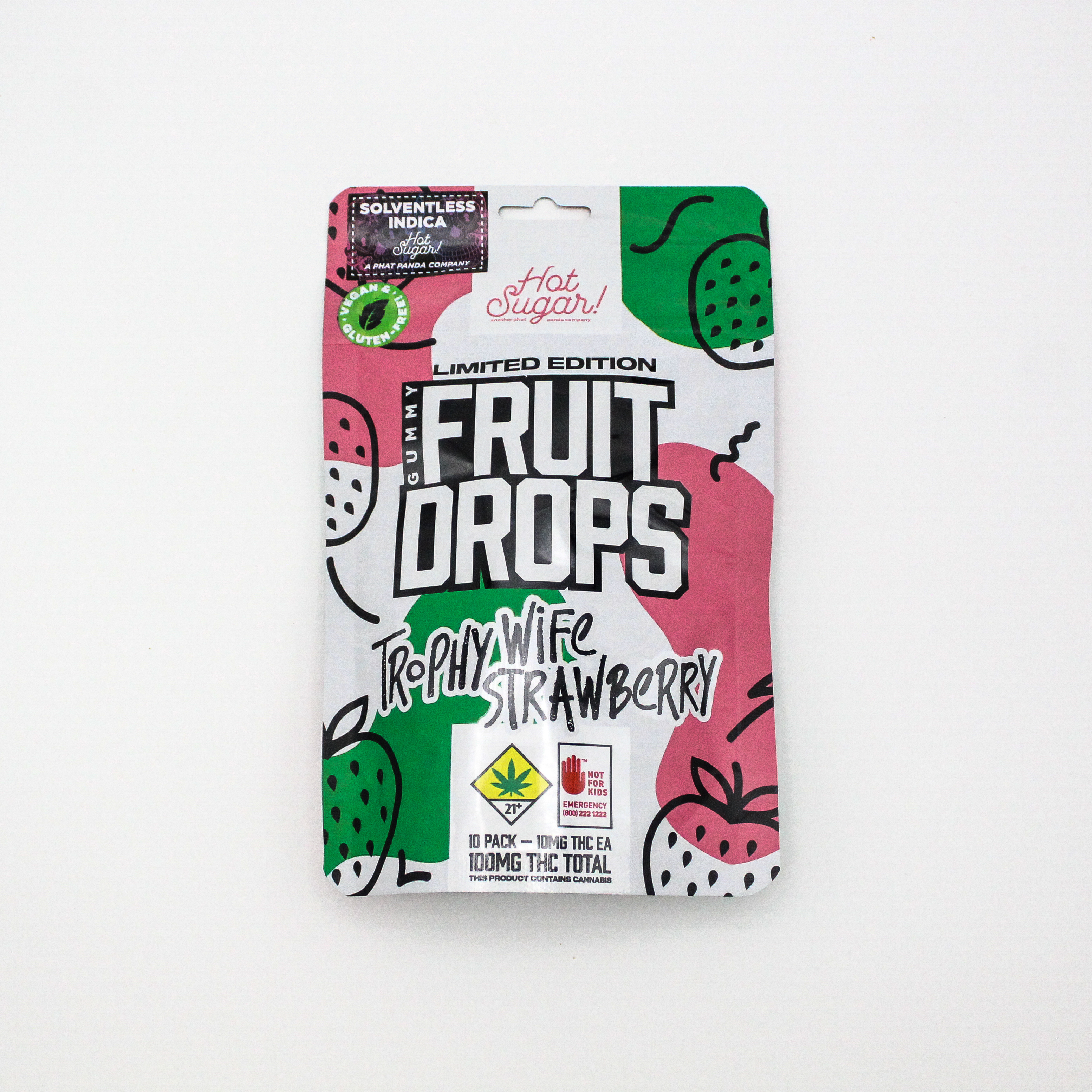 Photograph of product: Trophy Wife Strawberry Fruit Drops - Oui'd TH-oui - Solventless | 1pk | (100mg)
