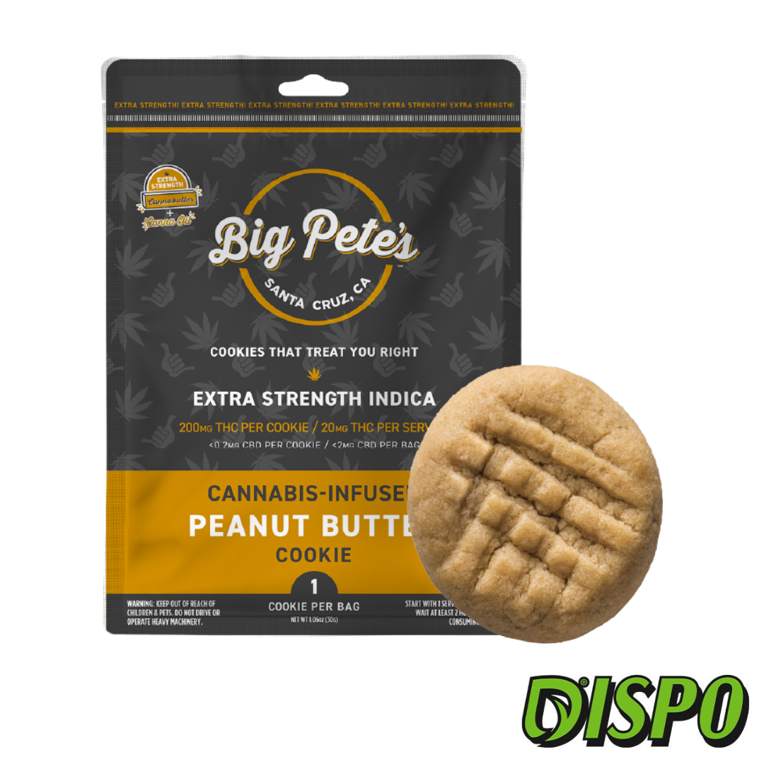Photograph of product: Big Pete's Treats - Oui'd Peanut Butter 200mg Cookie