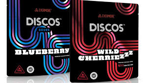 Photograph of product: Discos | Sour Blueberry Gummies | 100mg