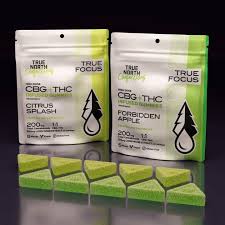 Photograph of Product: True North- 200mg Citrus Splash 1:1 THC:CBG 5x40mg