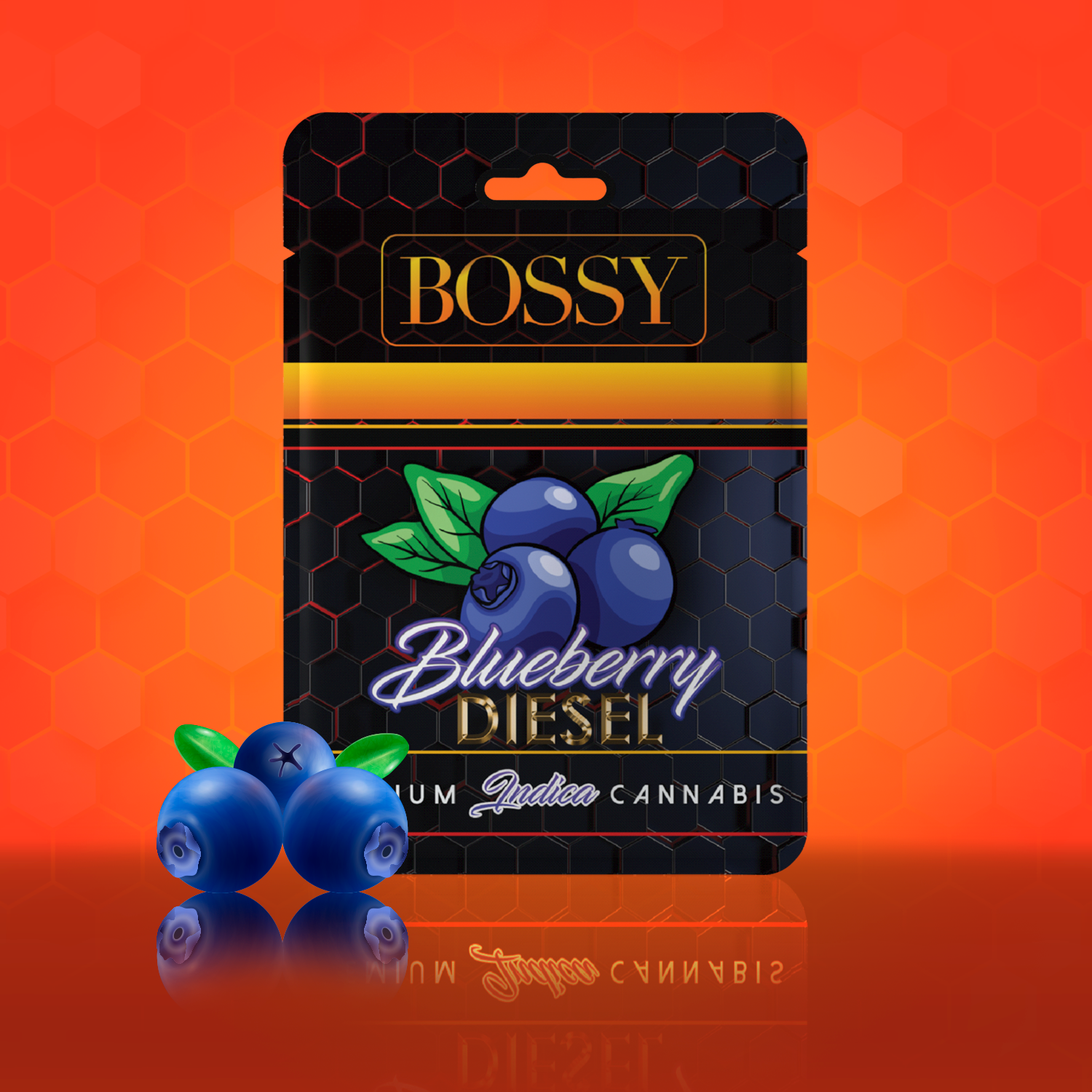 Photograph of product: Bossy - 1G Vape - Blueberry Diesel