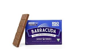 Photograph of product: Barracuda Bar | Milk Chocolate | RSO Chocolate (200mg TH-oui; 50mg CBN)(Rest)