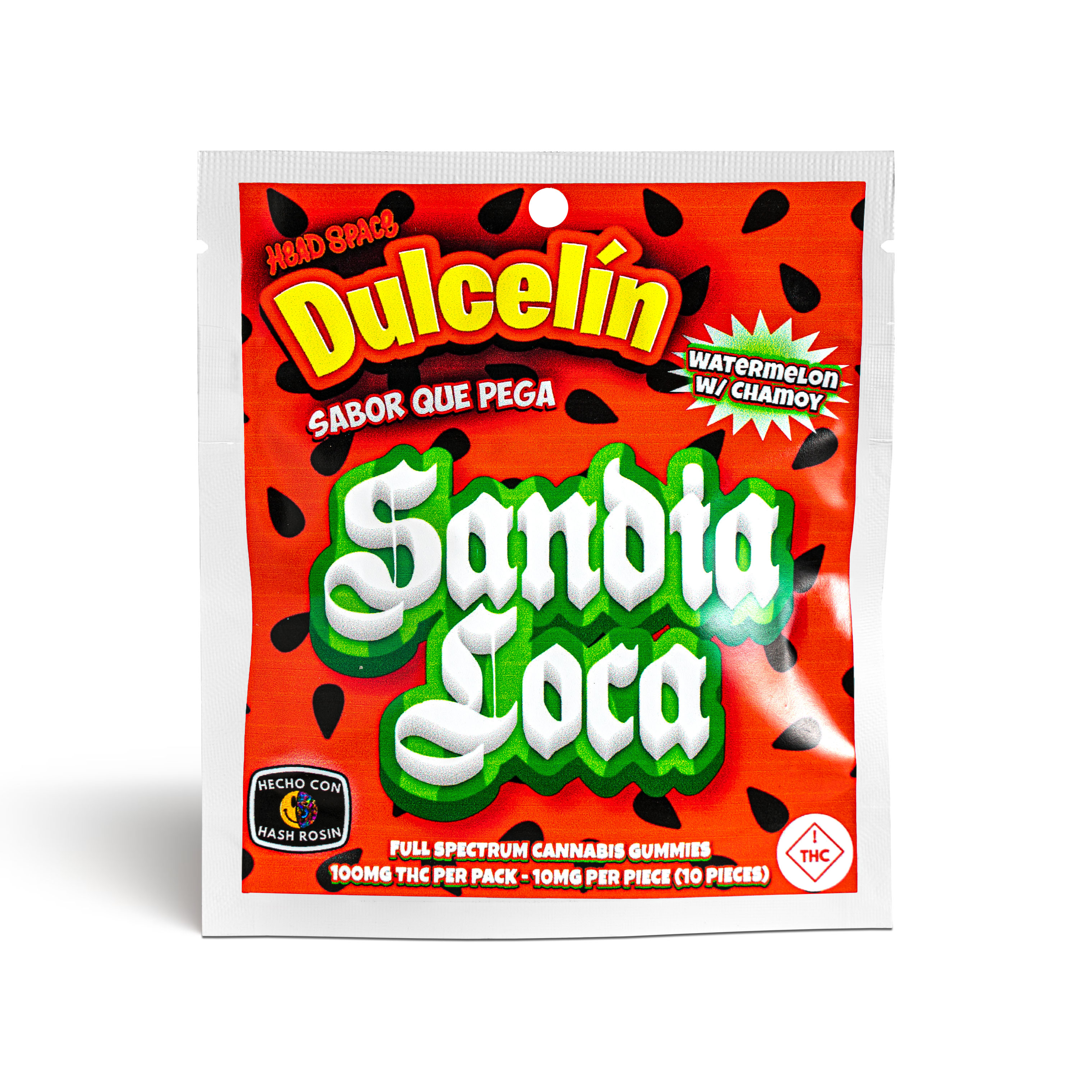 Photograph of product: Sandia Loca Dulcelin Gummies - 100mg