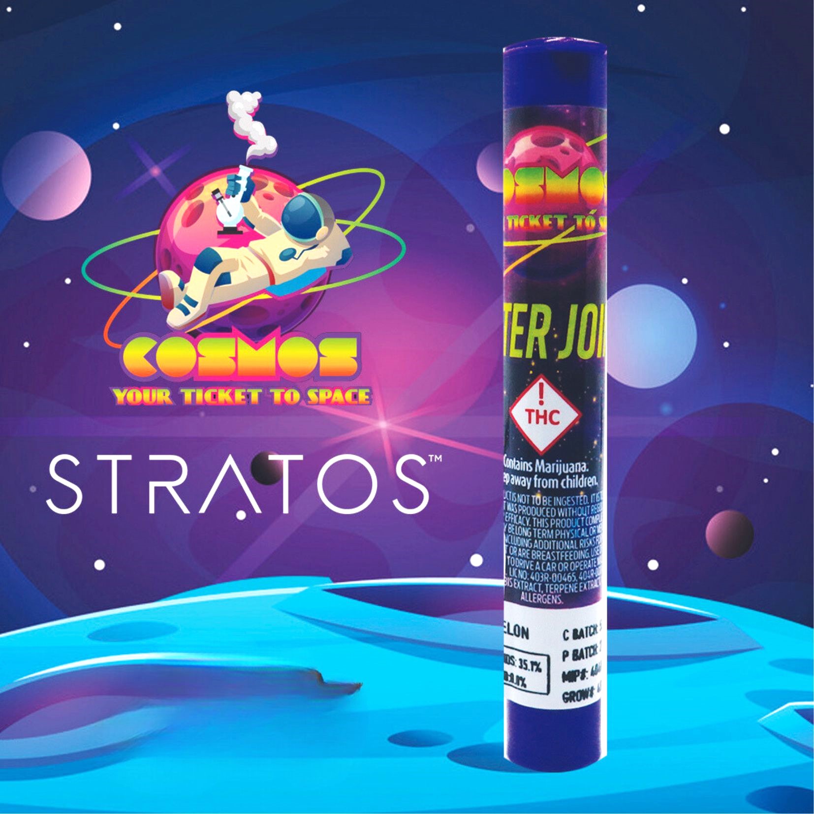 Photograph of product: Cosmos Jupiter Infused Joints - Space Cowboy