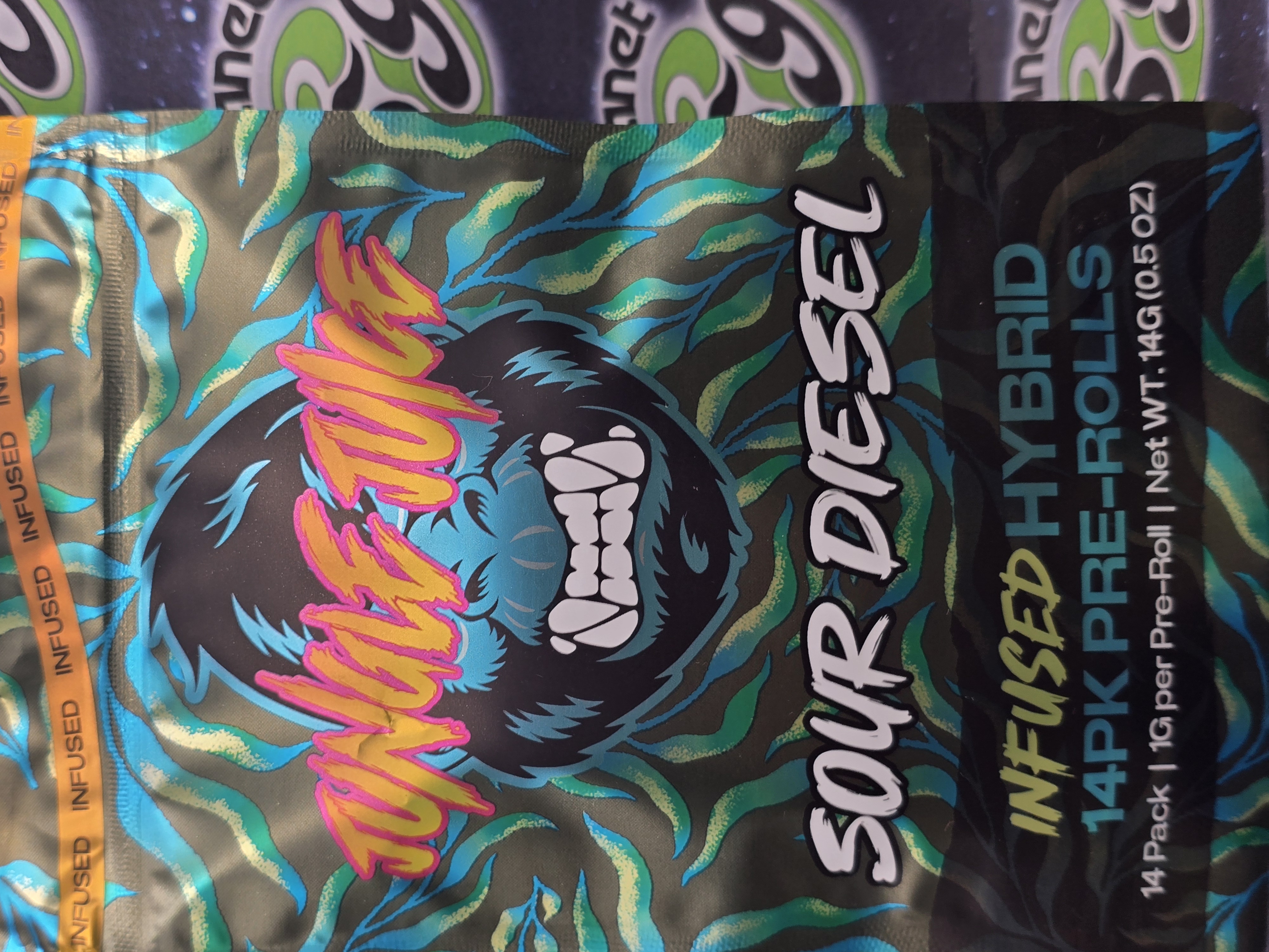 Photograph of product: Jungle Juice | Sour Diesel | 14 x Infused Prerolls