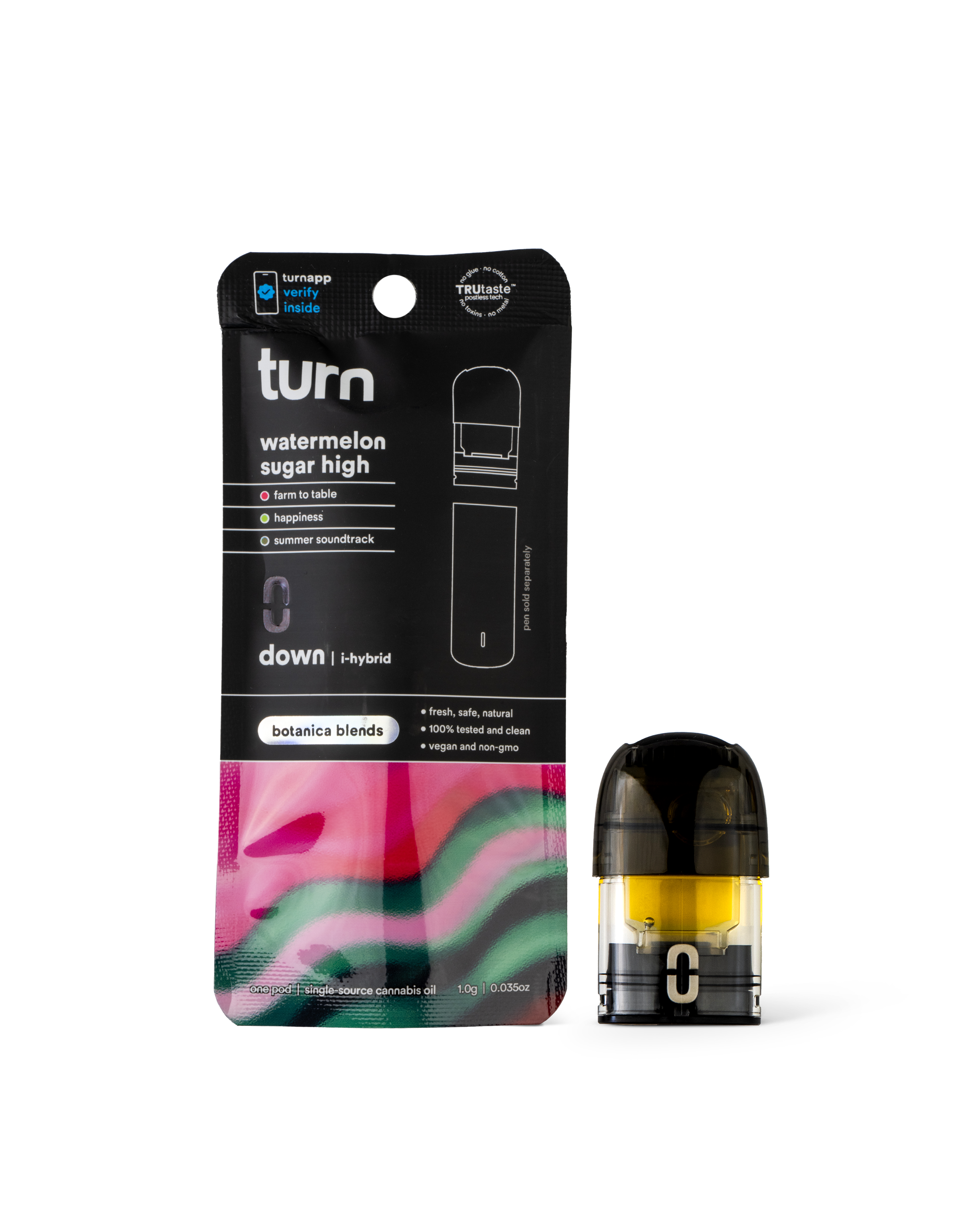 Photograph of product: Botanica WATERMELON SUGAR HIGH Down | 1 g Pod