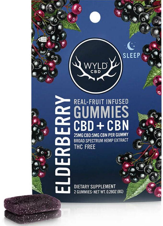 Photograph of product: Elderberry Gummies CBD:CBN 5:1