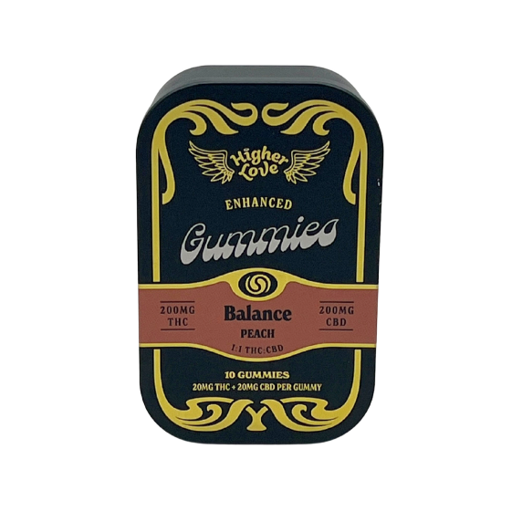 Photograph of product: Higher Love Balance Gummies 200mg TH-oui | 200mg CBD