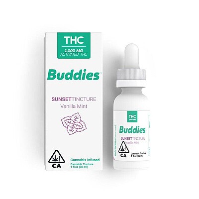 Photograph of product: SUNSET VANILLA MINT TINCTURE 1000MG 30ML - BUDDIES