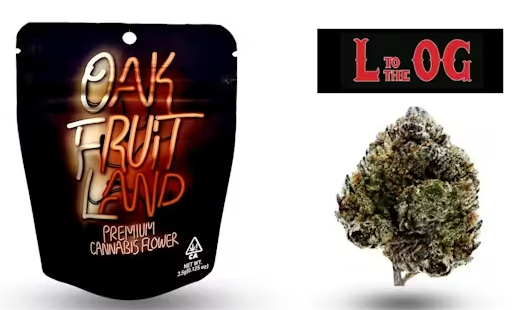 Photograph of product: Oakfruitland Black Label Series L to the OG - 3.5g