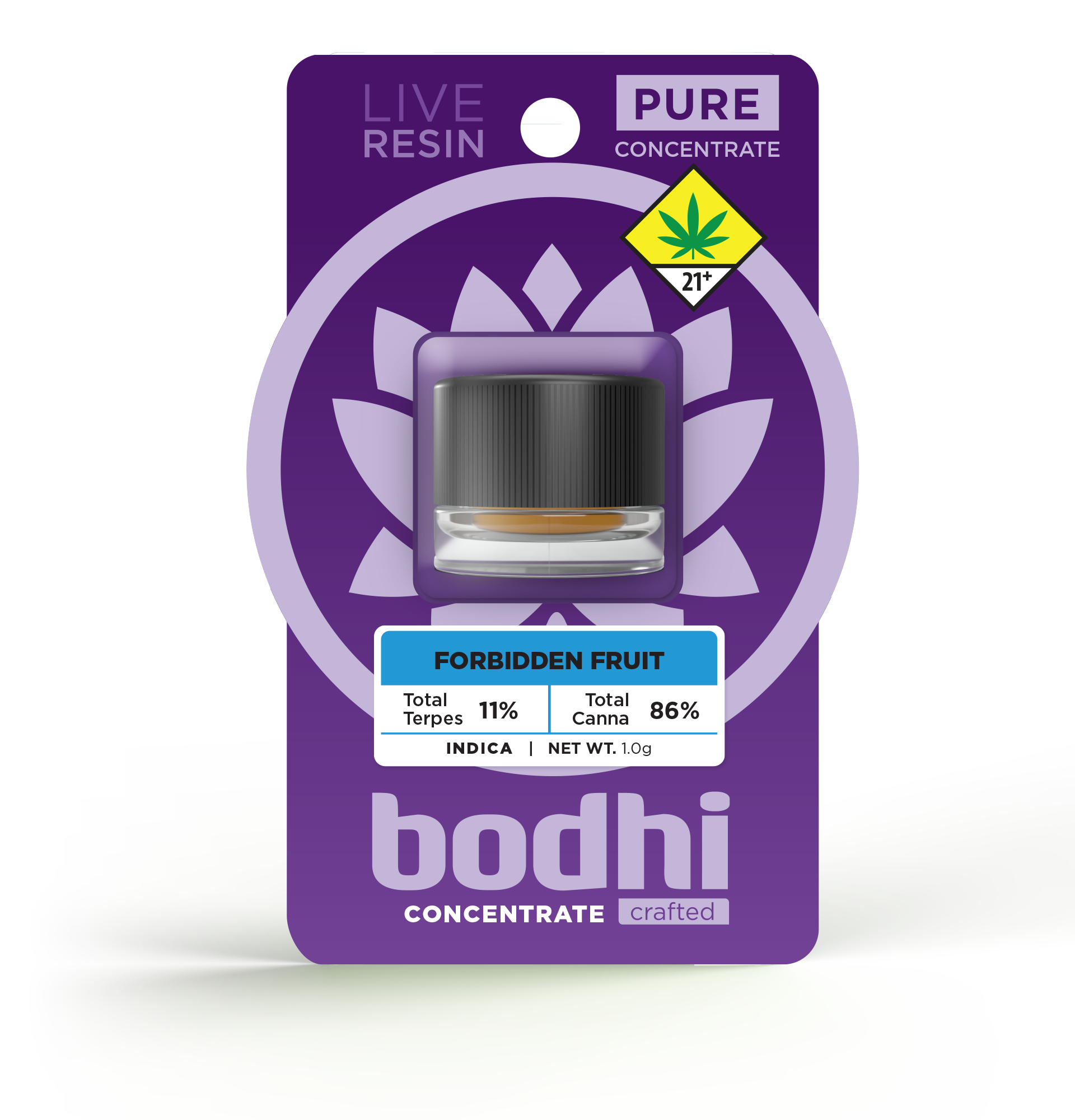 Photograph of product: Bodhi Crafted | Grape Ape |  Pure Terp Batter | 1g | Oui'd (DOH)