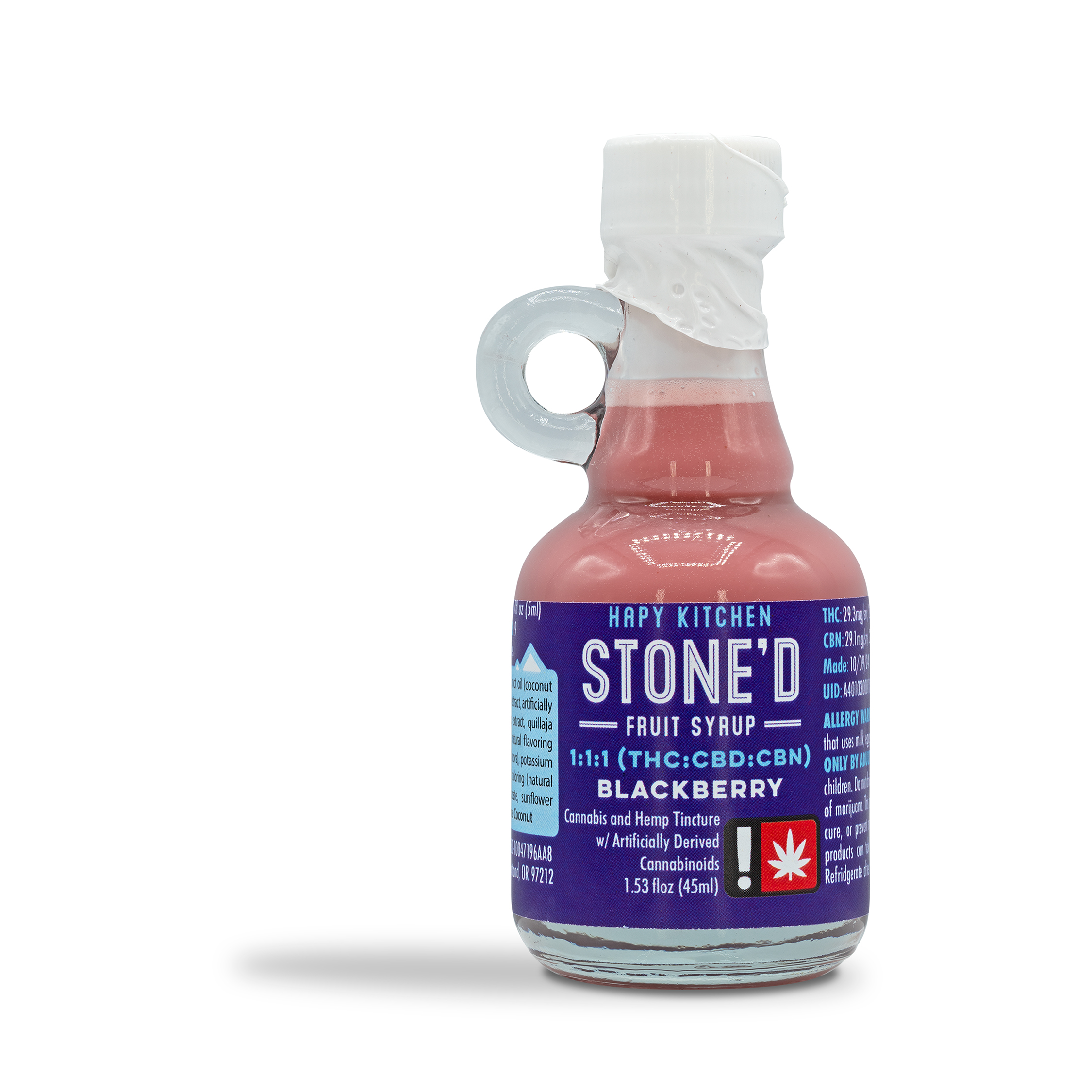 Photograph of product: Hapy Kitchen - 1:1:1 Blackberry Stone'd Fruit Syrup 250mg - 1.5oz