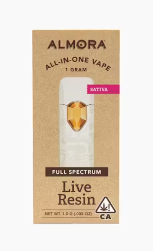 Photograph of product: Almora Farm | Ghost Train Haze | Live Resin All-in-One Vaporizer | 1g