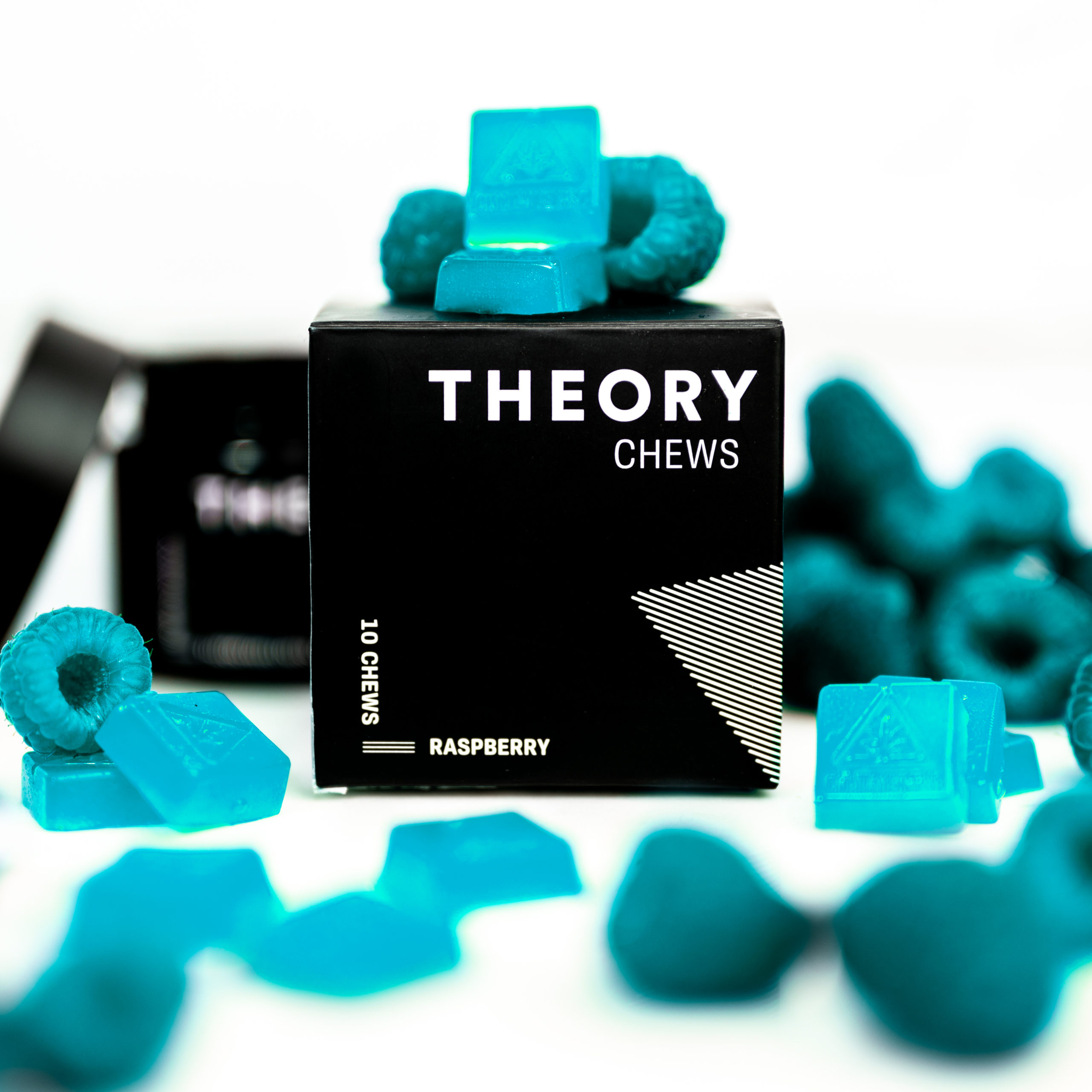 Photograph of product: Theory B - Blue Raspberry Chews - 100mg