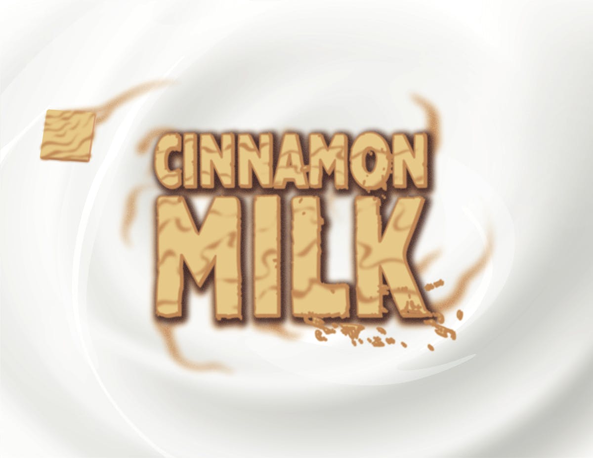 Photograph of product: CINNAMON MILK - COOKIES - FLOWER TUB - 3.5g