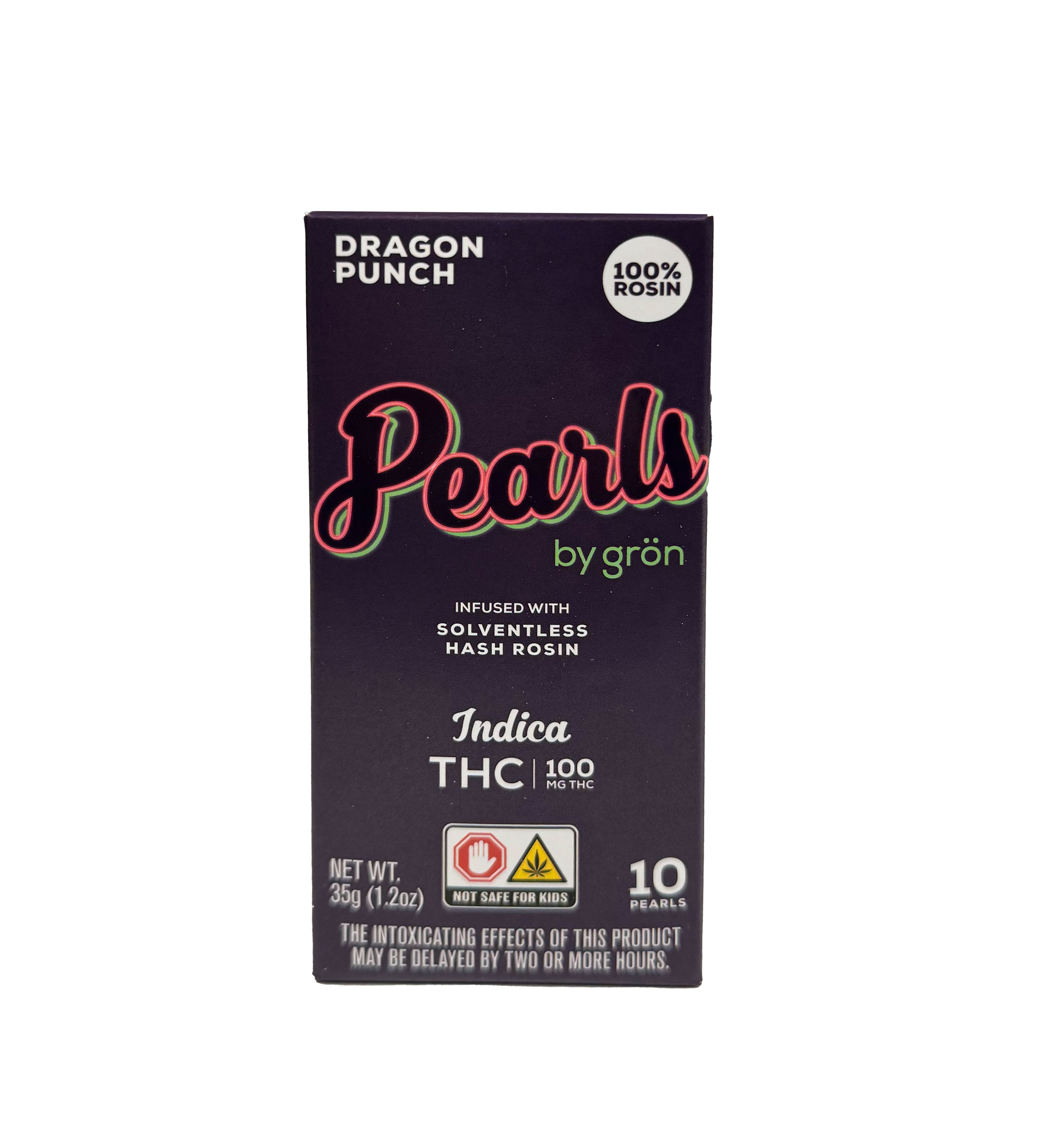 Photograph of product: Grn | Rosin Pearls | Dragon Punch | 10 Pack 100mg