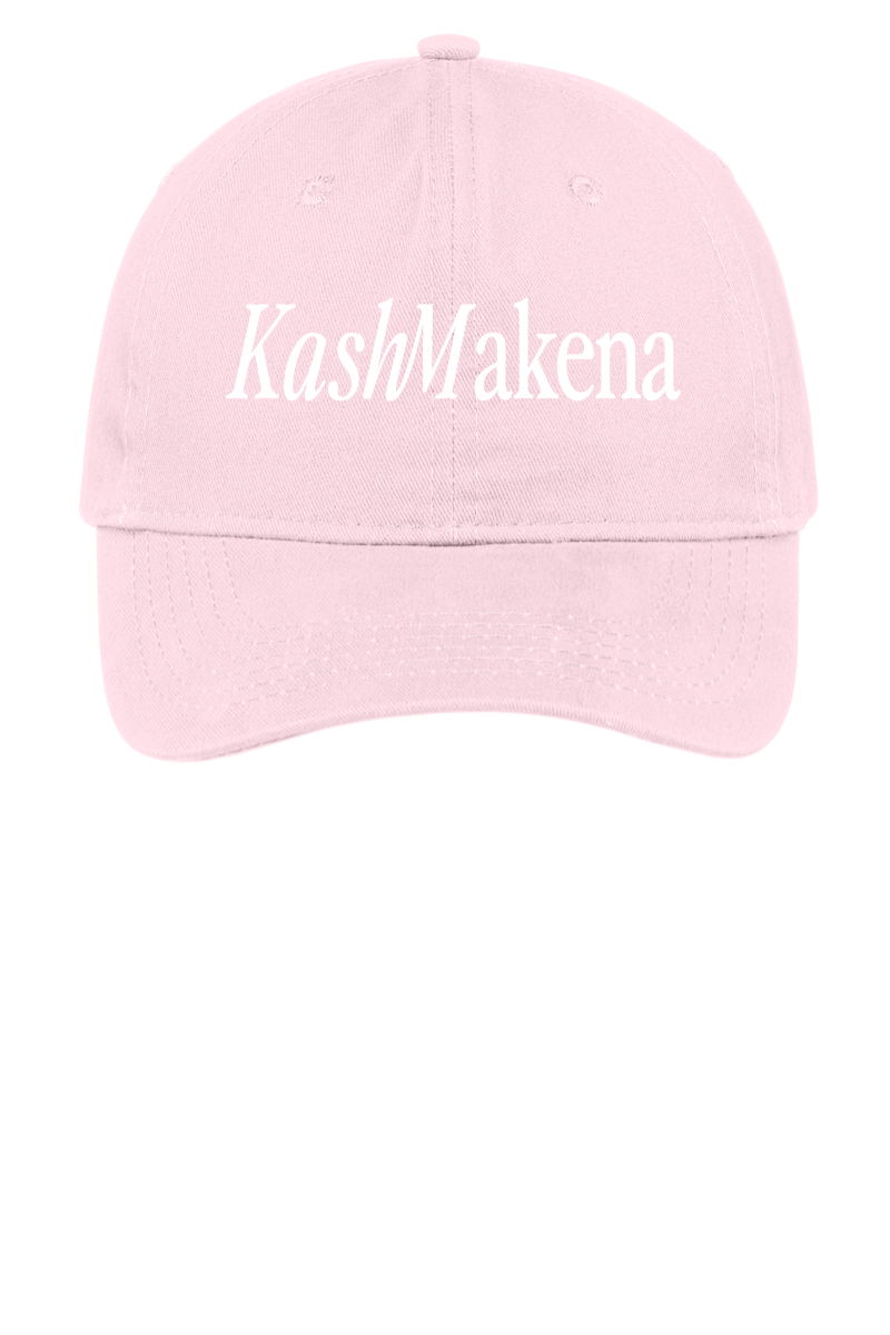 Photograph of product: KashMakena - Low Profile Cap - Pink & White
