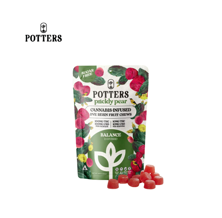 Photograph of product: PRICKLY PEAR 1:1 TH-oui:CBD 200MG 10 PACK SUGAR FREE GUMMIES