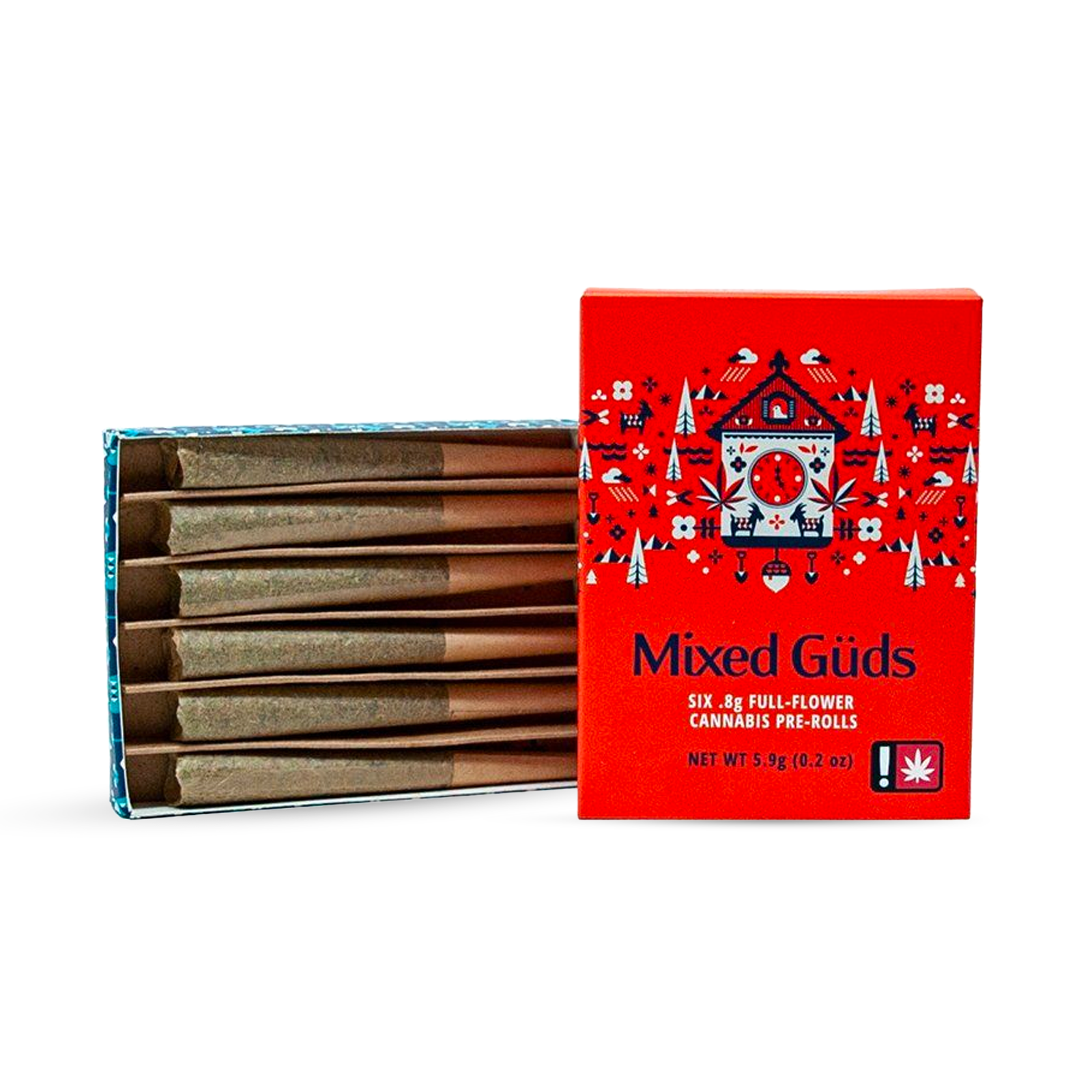 Photograph of product: Mixed Guds Hybrid Pre-Roll 6-Pack | 4.8g
