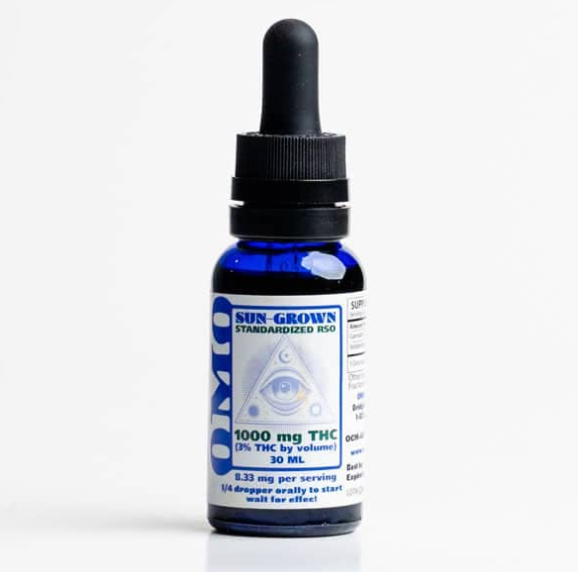 Photograph of product: Standardized RSO Oil (I) TH-oui | 1oz bottle | OMO
