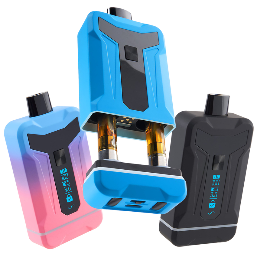 Photograph of product: Ooze Duet Dual Cart Variable Voltage 510 Vape Battery | 650mAh