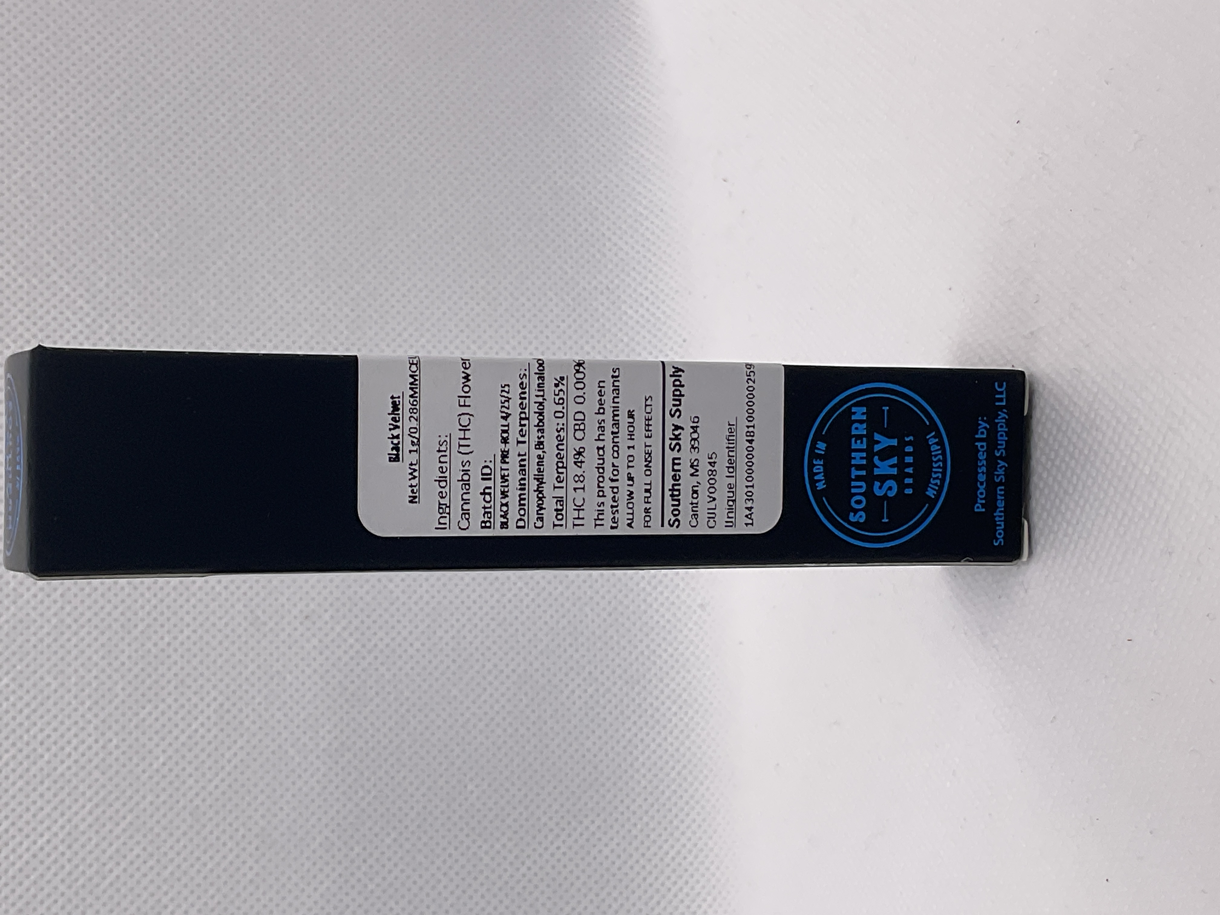 Photograph of product: Southern Sky | 1g | Black Velvet
