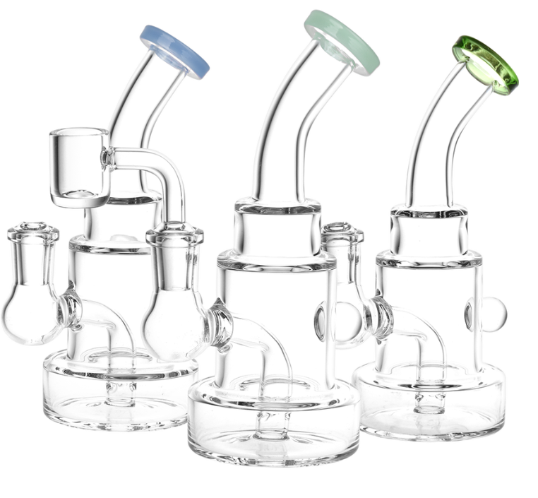 Photograph of product: Beauty In Simplicity Glass Dab Rig | 6.25" | 14mm F | Colors Vary