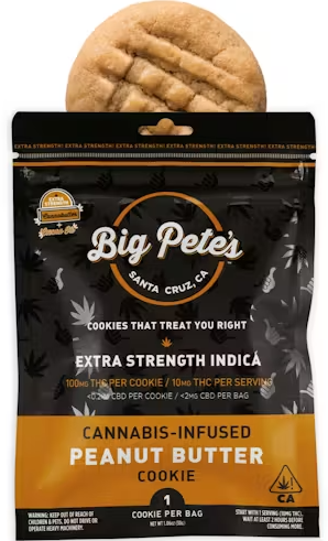 Photograph of product: Peanut Butter [I] - 100MG Extra Strength Cookie Single