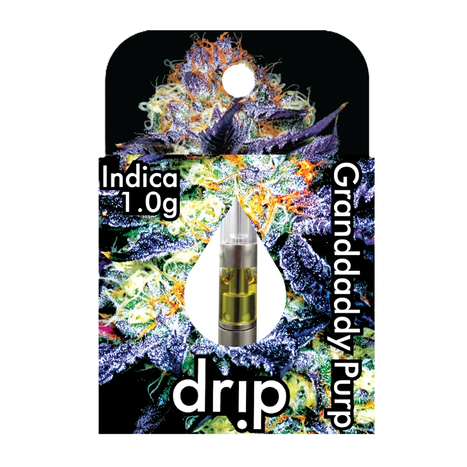 Photograph of product: Drip | Grand Daddy Purp | Oui'd | 510 Vape Cartridge | REC