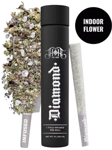 Photograph of product: Diamonds Infused Trainwreck - Pre-Roll Single (1.0g)