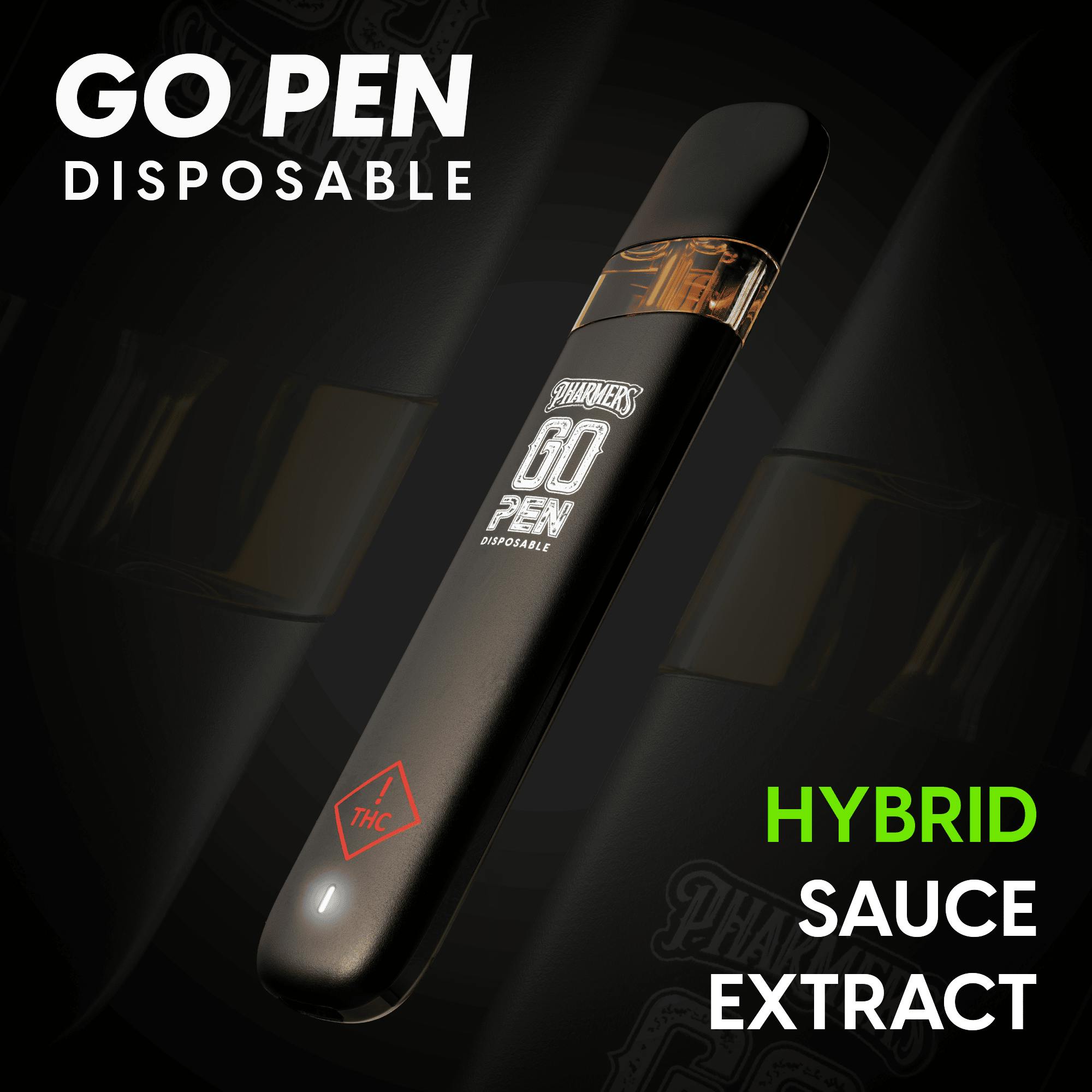 Photograph of product: Pharmers Quality - Go Pen Live Sauce - Biker OG x Ice Cream Cake 1g (Hybrid)